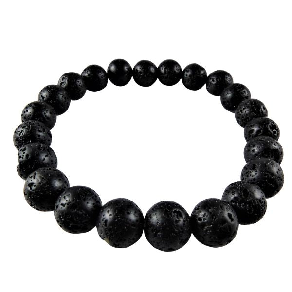 Bracelet en Pierre de Lave : Ancrez votre chakra racine