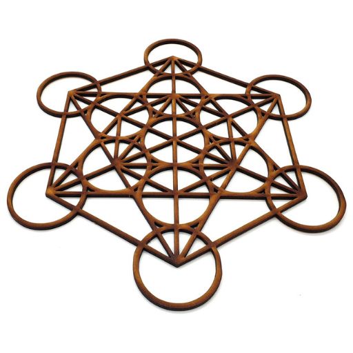 Cube de Métatron en bois - de 20 à 30 cm