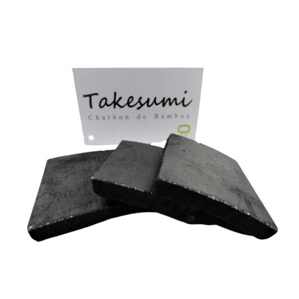 Charbon actif Takesumi, 3 Blocs pour 1 litre d’eau courante