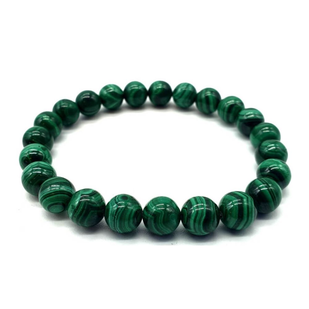 Bracelet en Malachite : Libérez les blocages du Chakra du Coeur