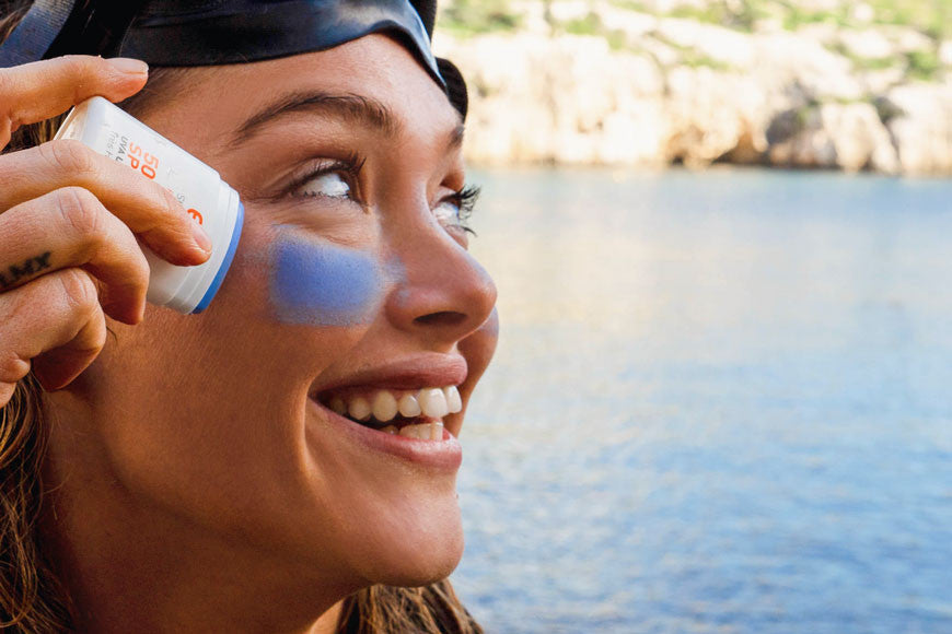 Stick Solaire coloré SPF50+, visage et lèvres, spécial Surf - Ocean Respect - EQ Love, 10g