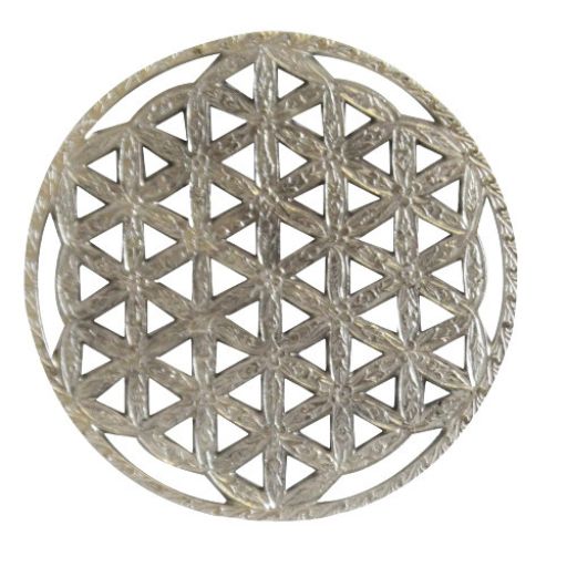 Dessous de table en Nickel - Fleur de Vie - 15cm