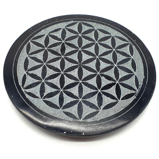 Dessous de table en pierre - Fleur de vie - 10cm