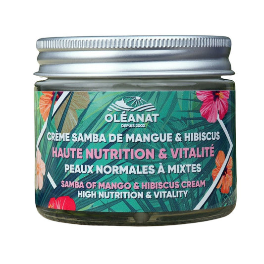 Crème visage & décolleté Bio - Samba de Mangue, Hibiscus - 50ml