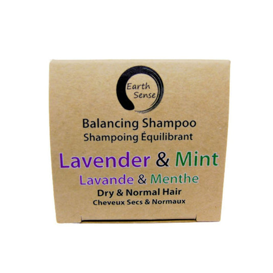Shampoing solide équilibrant Bio - Lavande & Menthe - Cheveux secs et normaux - 60g