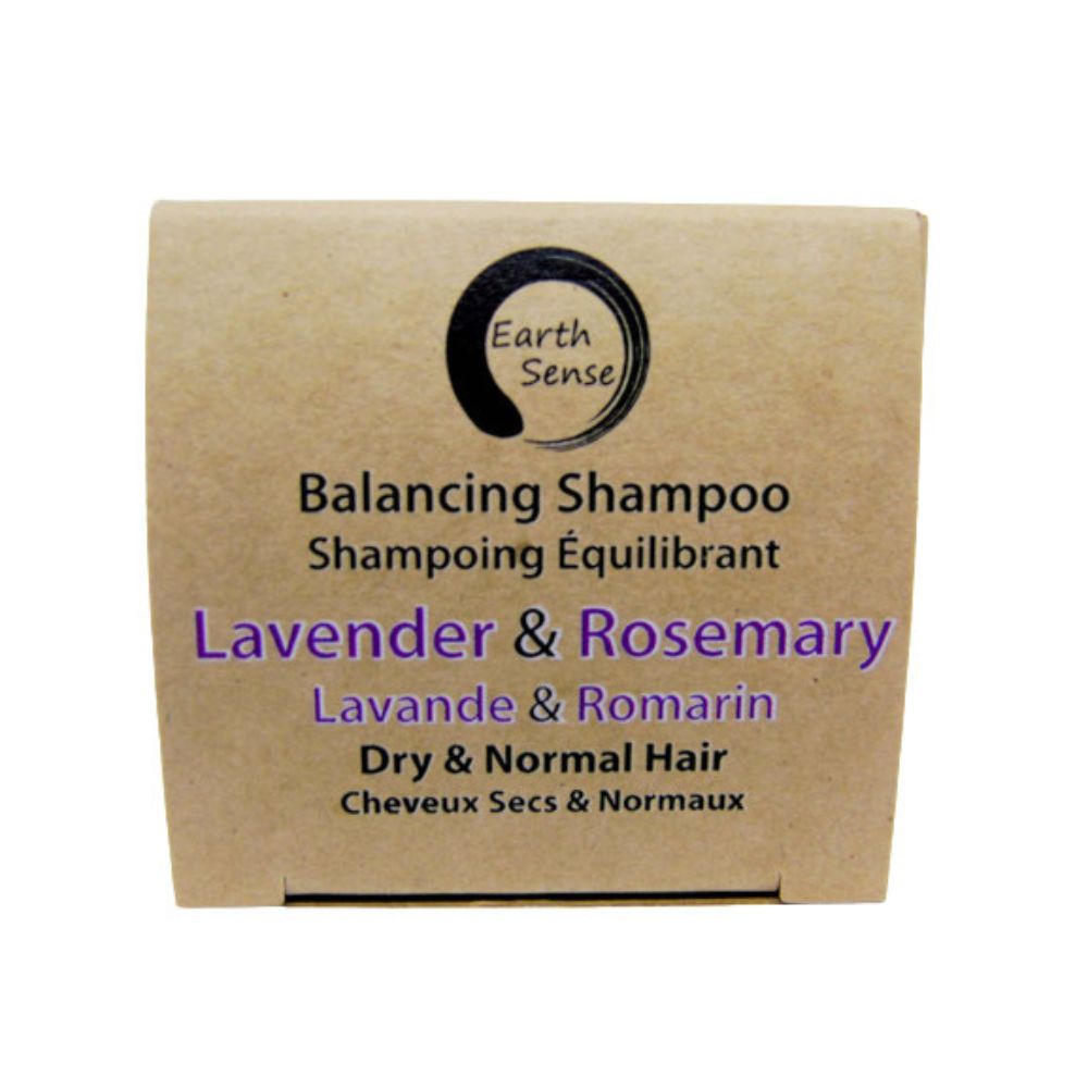 Shampoing solide équilibrant Bio - Lavande & Romarin - Cheveux secs et normaux - 60g